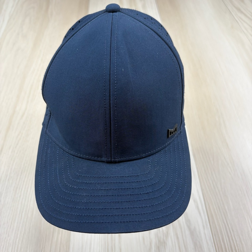 Melin Mens Navy Blue A-Game Icon Hydro Performance Waterproof Snapback Hat 56CM